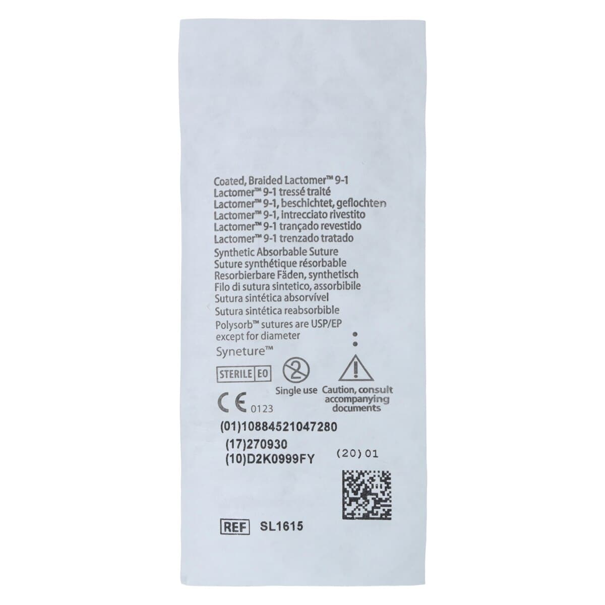 Medtronic Polysorb Suture, 4-0, 18", P-22 Premium Reverse Cutting 1/2 Circle Needle 13mm, Coated, Undyed, 36/Case thumbnail 4