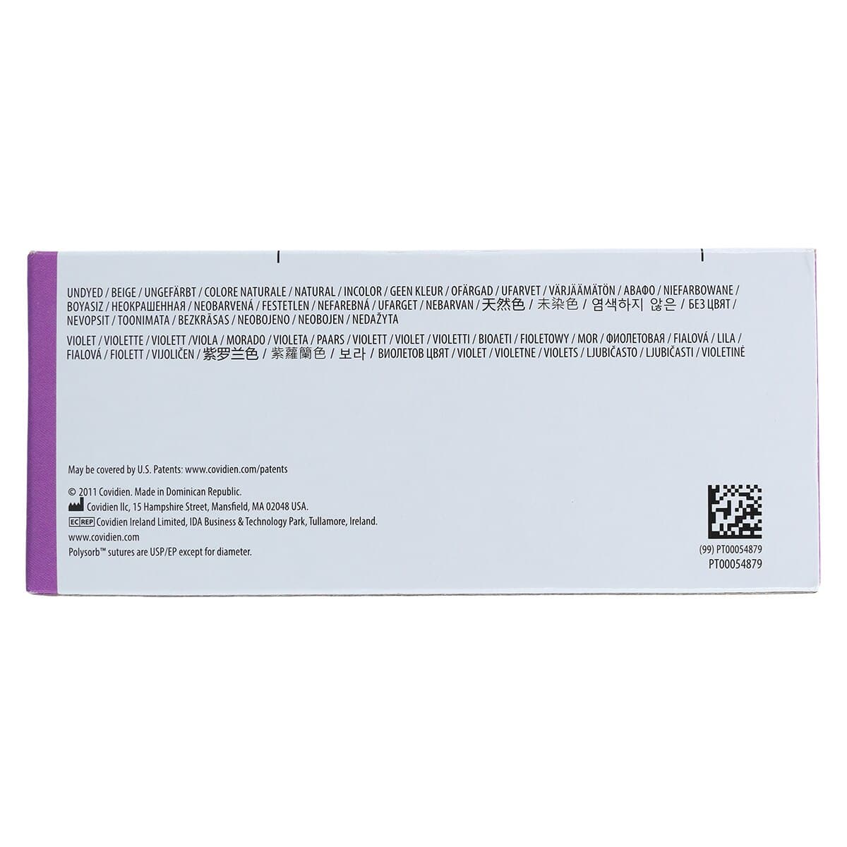 Medtronic Polysorb Suture, 4-0, 18", P-22 Premium Reverse Cutting 1/2 Circle Needle 13mm, Coated, Undyed, 36/Case thumbnail 7