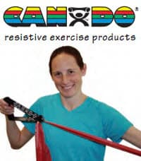 CanDo Exercise Tubing with Ankle Cuffs - Cando Tubing w/Ankle Cuffs - Image 1
