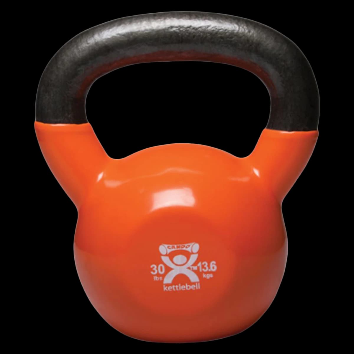 CanDo Kettlebell, 30 lb, Vinyl Coated, Gold - Cando Kettlebell 30lb Vinyl - Image 1