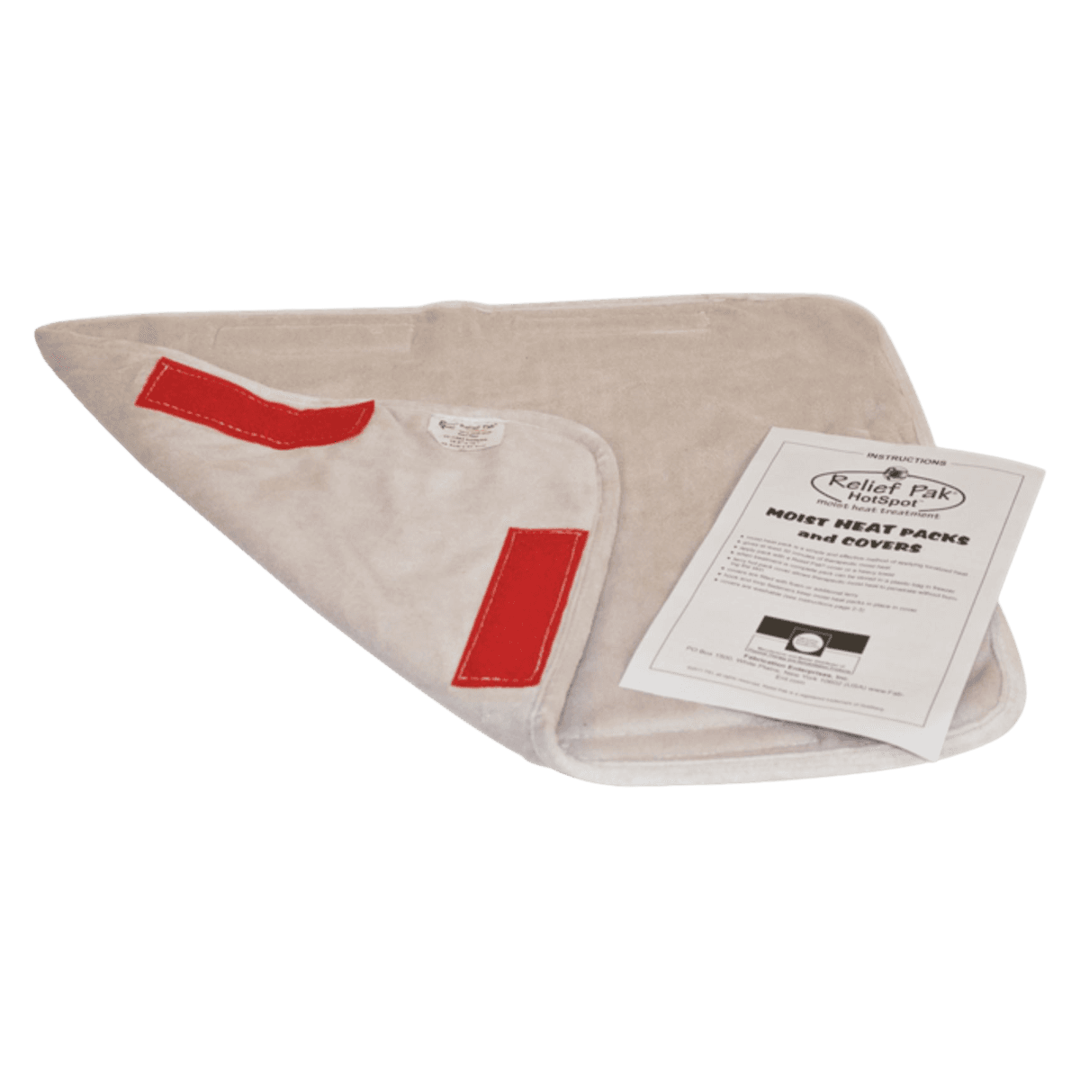 Fabrication Enterprises Relief Pak Moist Heat Terry Cover, 12" x 15" Half Size - Terry Cover Relief - Image 1