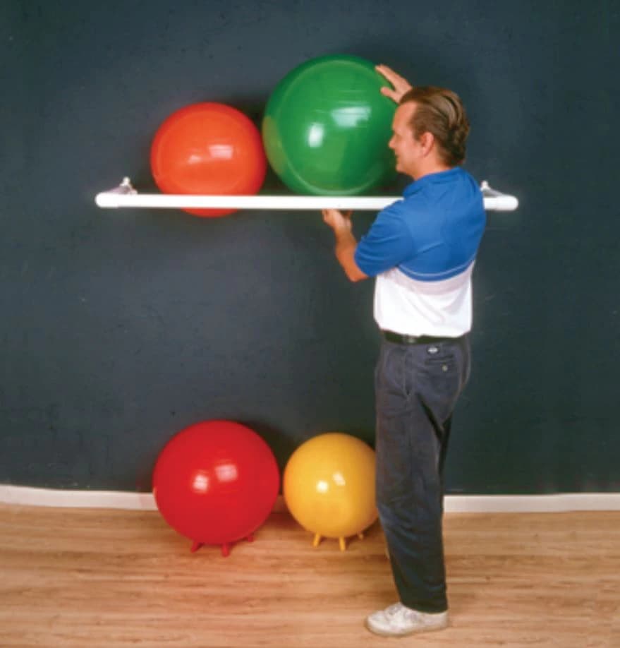 CanDo Ball Rack Wall Mount (PVC) - Rack Ball Wall PVC - Image 1