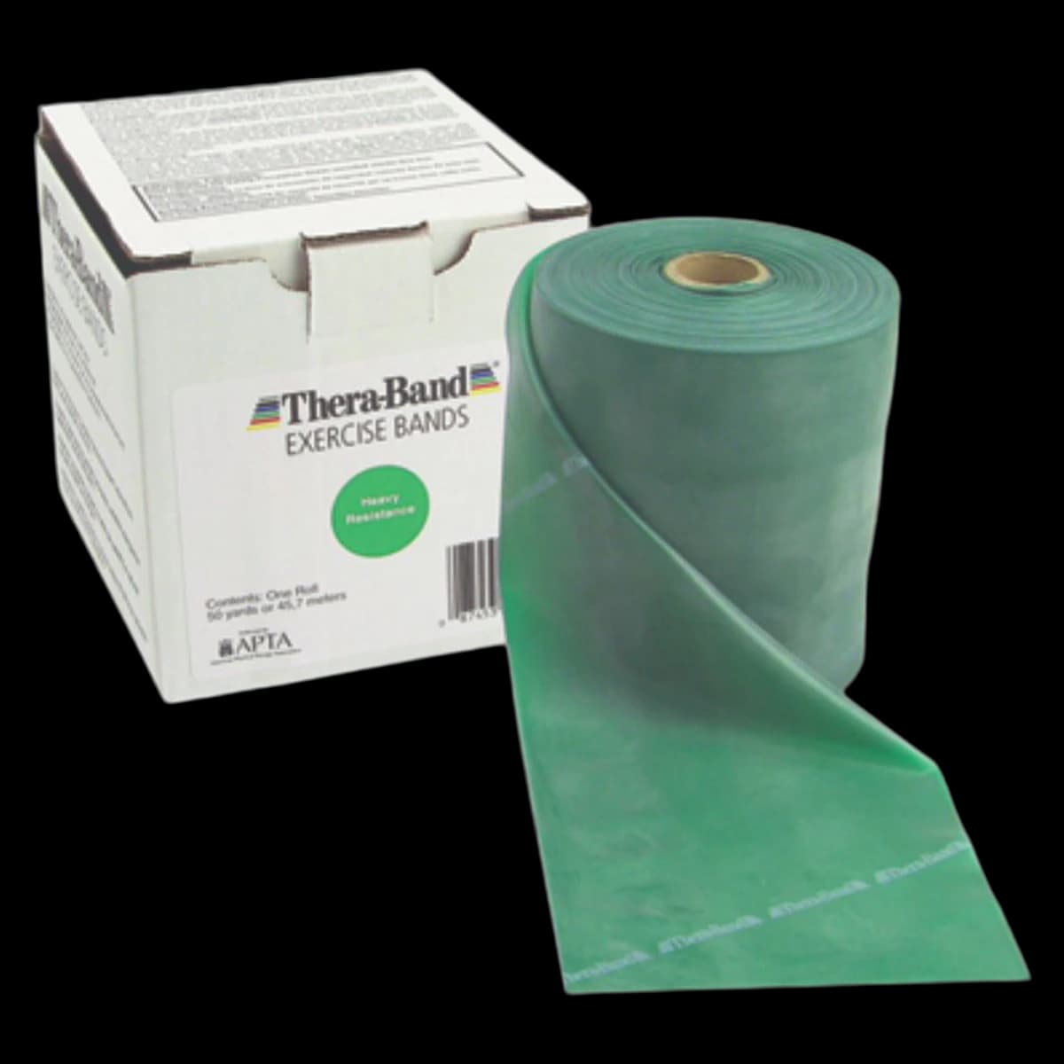 Thera-Band Exercise Band, Green (Heavy), 5" x 50 yd Roll - Thera-Band Green 50 Yds - Image 1