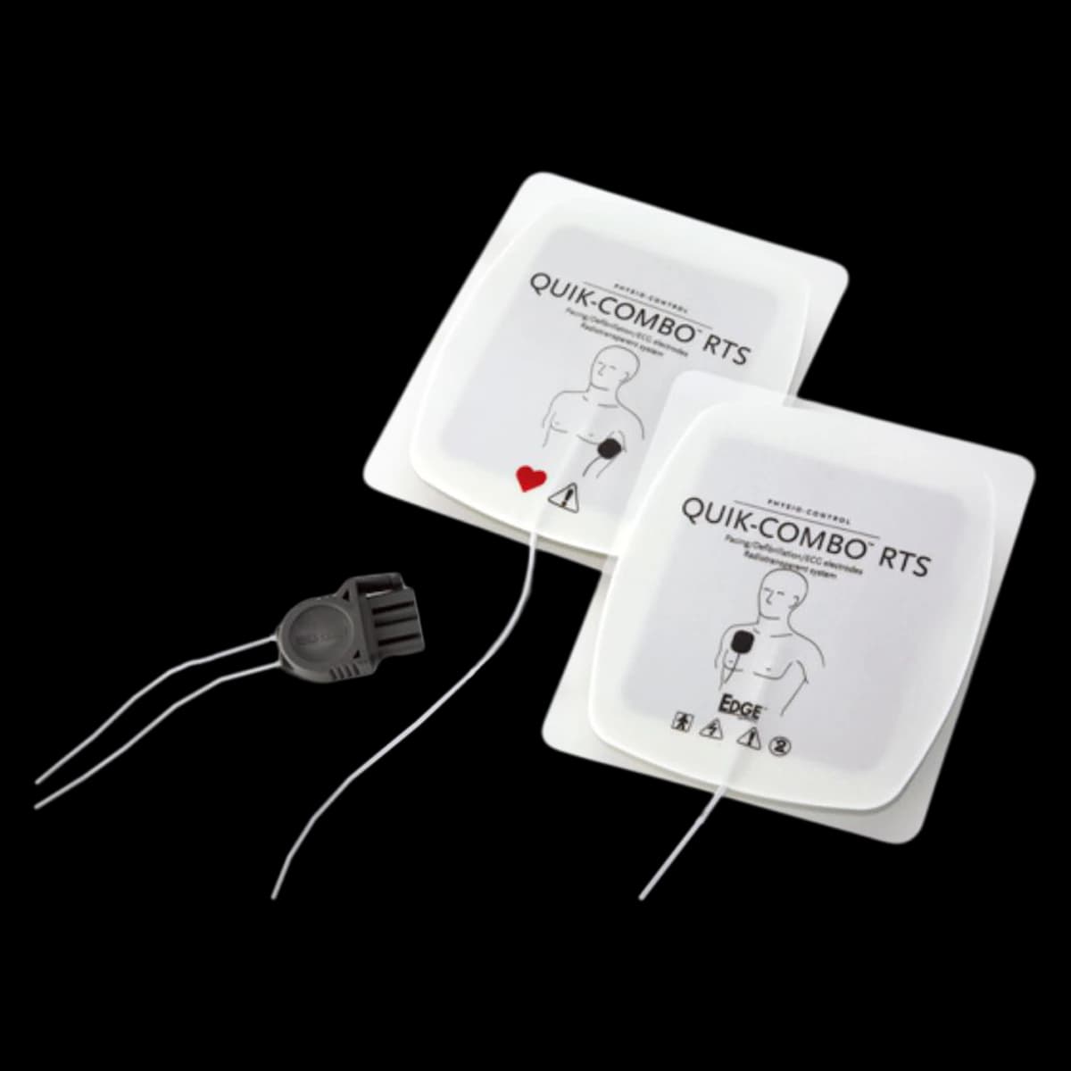Physio-Control Quik Combo Adult RTS Electrode Pads, Radiotranslucent, 1 Pair - Electrode Quik Combo Adult RTS - Image 1