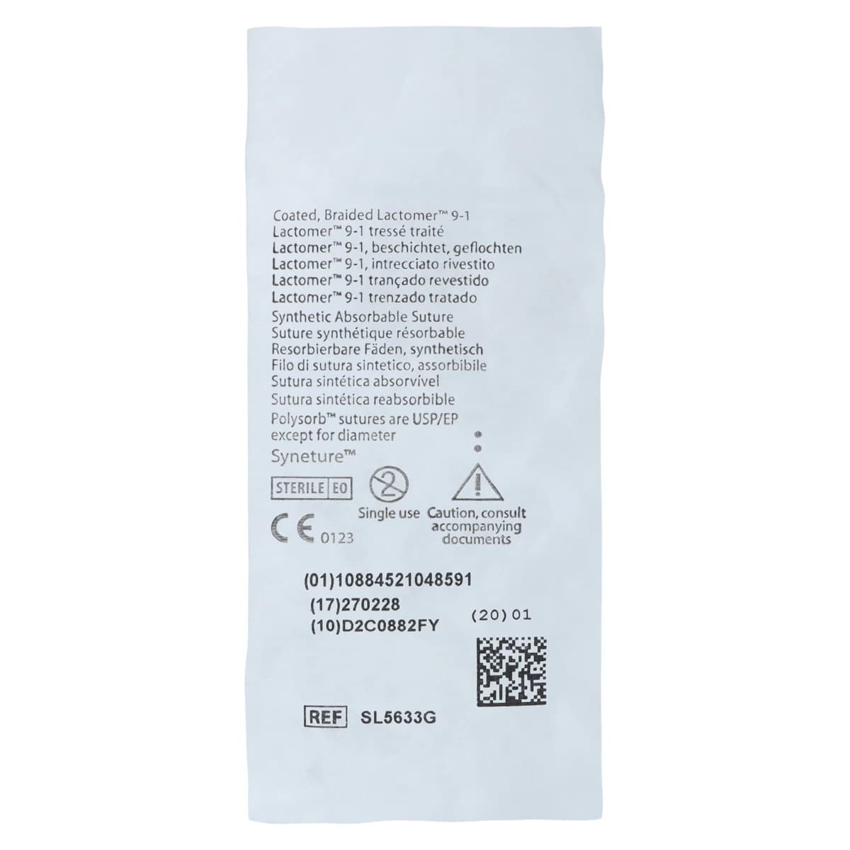 Medtronic Polysorb Absorbable Suture, 4-0, 18", P-24 Premium Reverse Cutting 1/2 Circle Needle 16mm, Undyed, 12/Case thumbnail 4