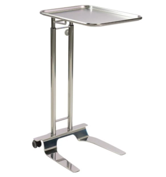 Pedigo Products Mayo Stand, 3-Wheel Hand-Operated, 50 lb Capacity with Casters - Stand Surg Mayo 3 Wh Hand Oper - Image 1