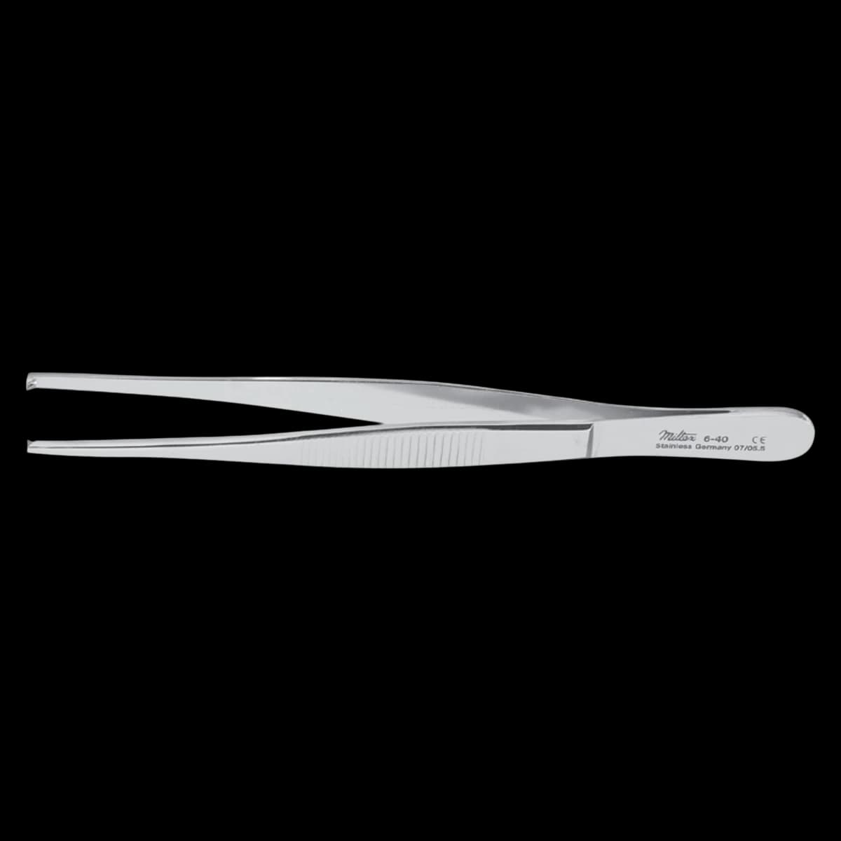Miltex-Integra Tissue Forceps, Straight, 7" (17.8 cm), Stainless Steel, Autoclavable, Each - Sop-7" Tissue Forcep - Image 1