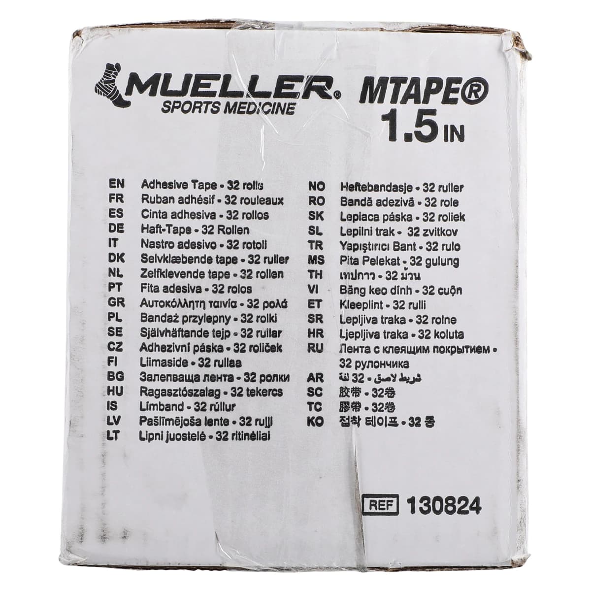 Mueller Sports Medicine M-Tape Trainers Tape, Cotton/Zinc Oxide, 1.5" x 10 yd, Black, Non-Sterile, 32/Case thumbnail 4
