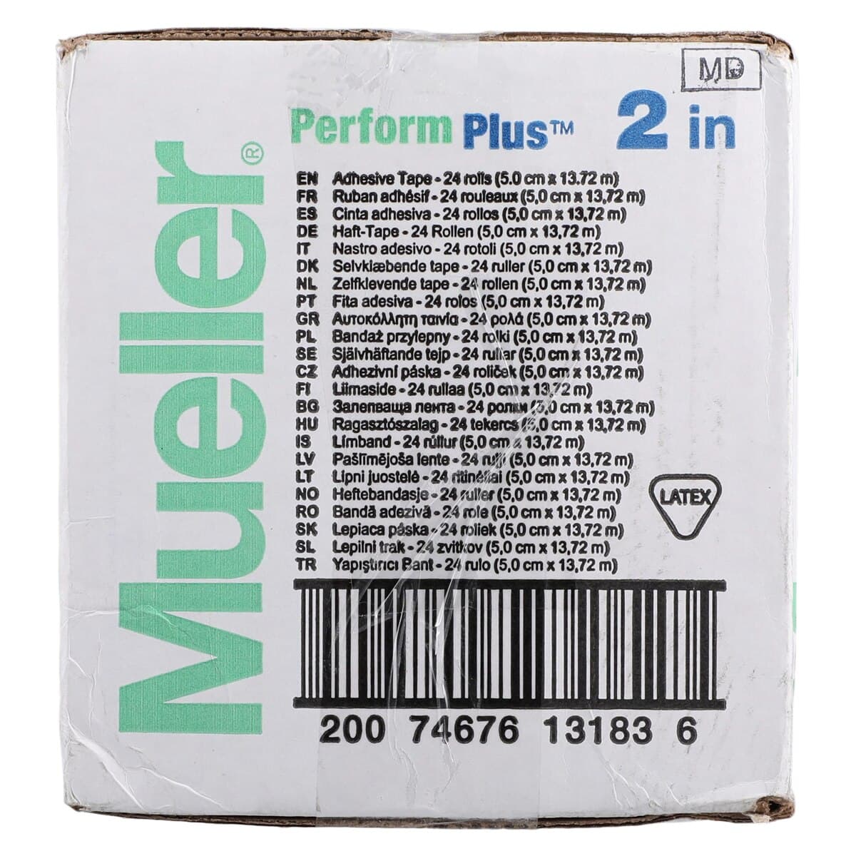 Mueller Sports Medicine Tape Perform PLUS, Cotton/Zinc Oxide, 2" x 15 yd, White, 24 Rolls/Case thumbnail 3