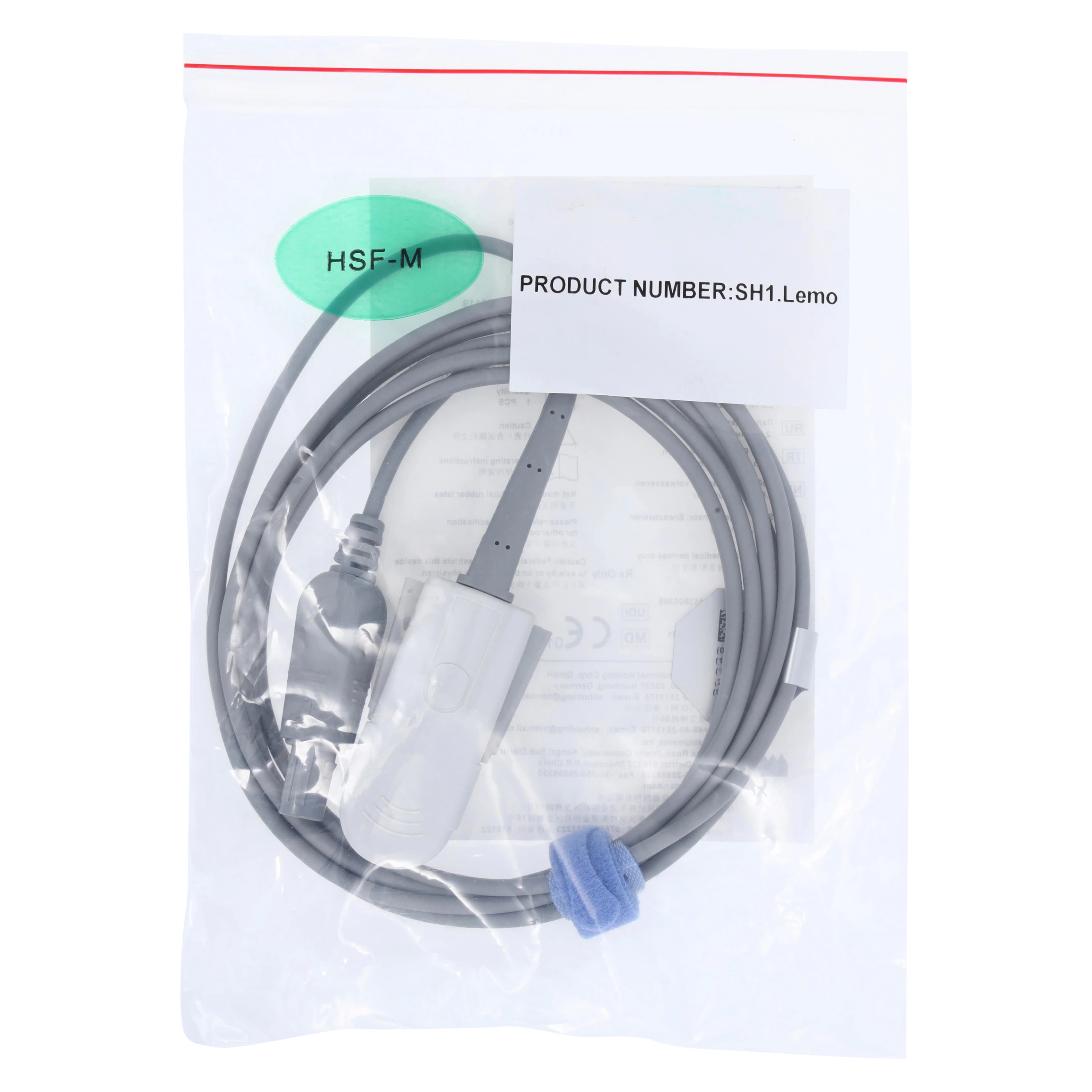 Edan Sensor Finger SpO2 2.5m, Adult Pulse Oximeter Sensor thumbnail 4