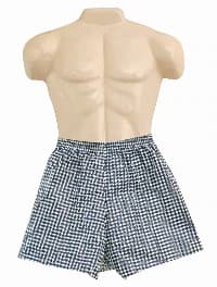 Dipsters Disposable Boxer Shorts, Polyethylene, Autoclavable, X-Large, White/Black, 12/Package - Dipsters Disp Boxer Shorts - Image 1