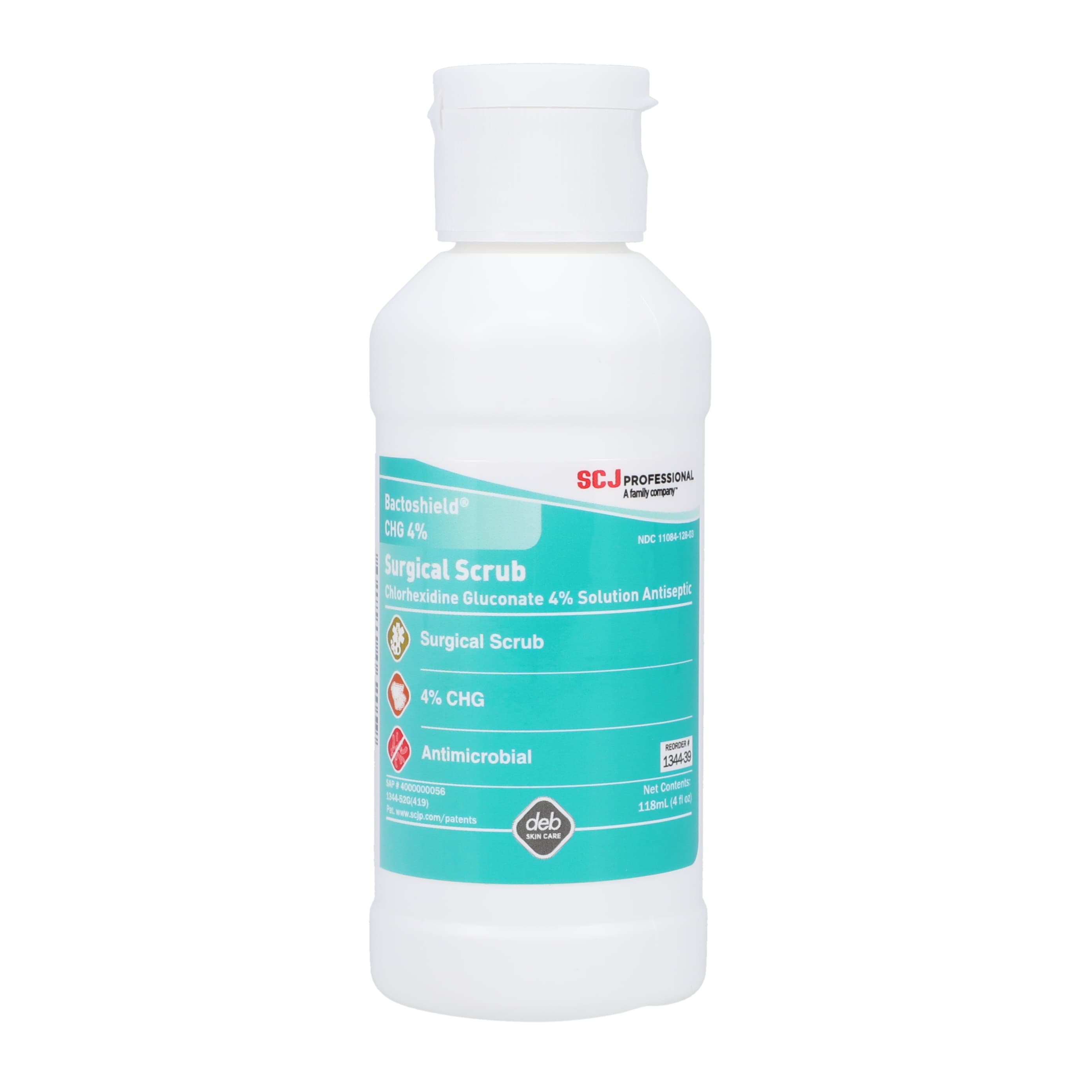 Bactoshield CHG 4% Surgical Scrub, 4 oz, Fresh, 48/Case - Bactoshield CHG 4% - Image 1