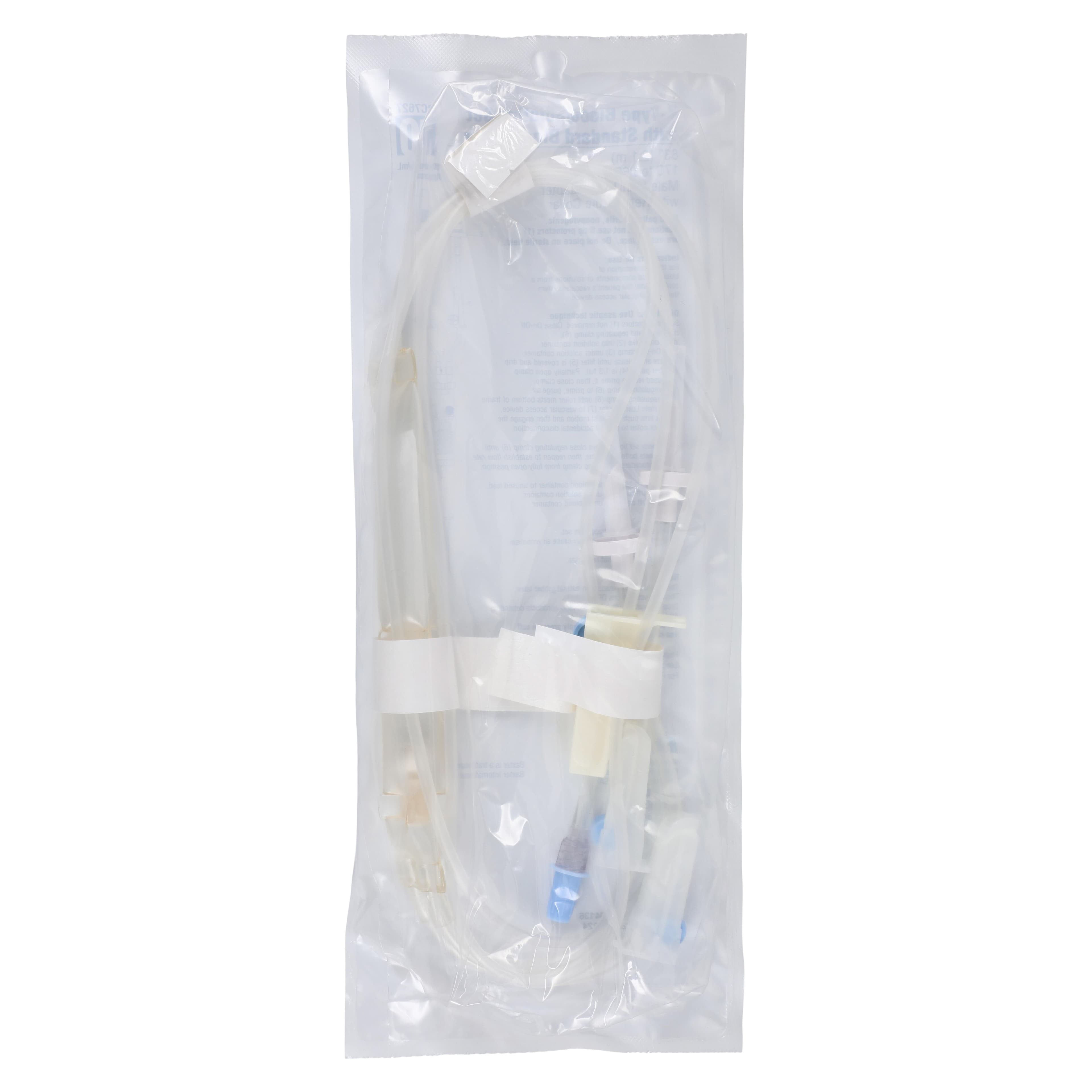 Baxter IV Solution Set, Y-Type with 170-260 µm Filter, 10 Drops/mL, 84" Tubing, Male Luer Lock Adapter, 3 Clamps, Sterile, 48/Case thumbnail 2