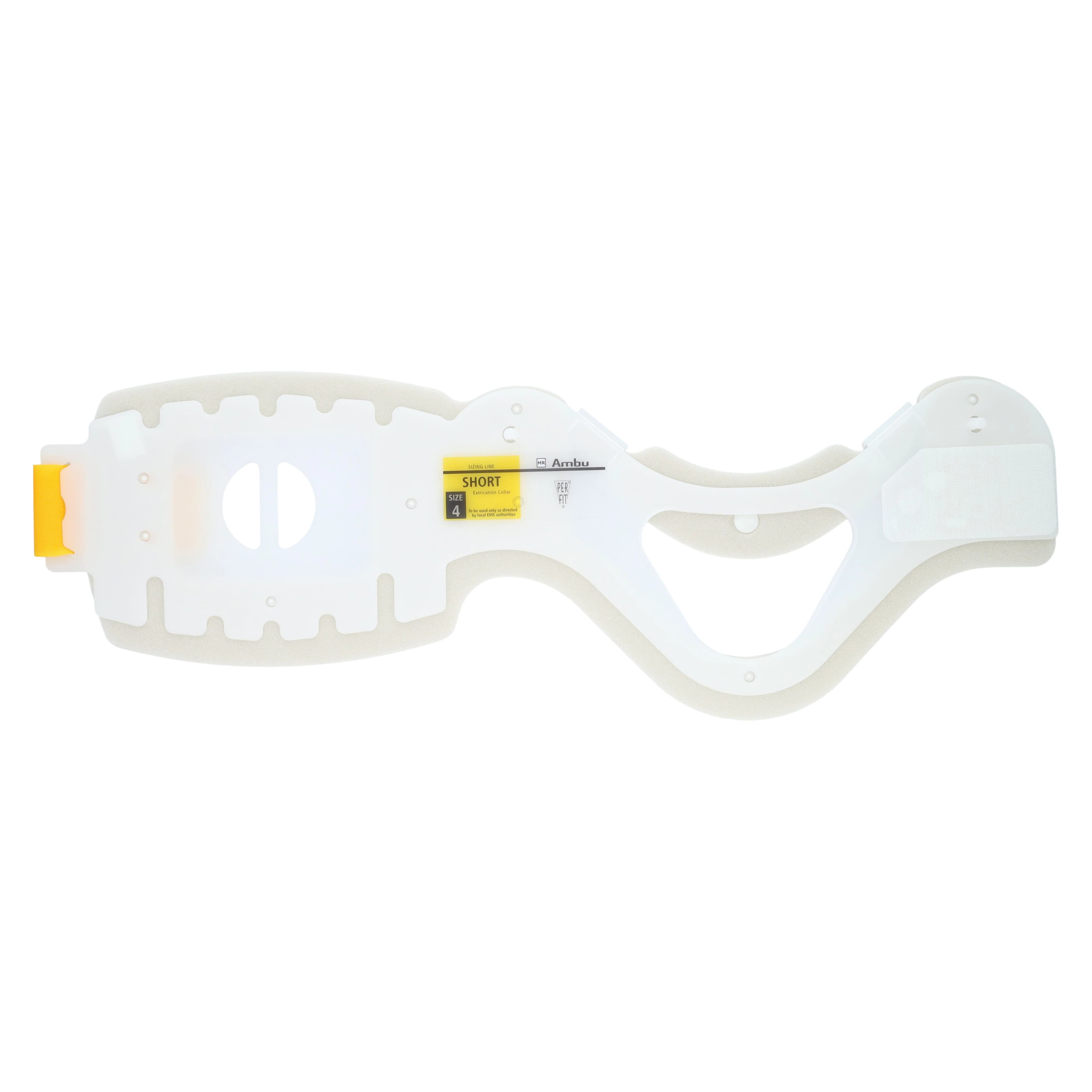 Ambu Perfit ACE Extrication Collar, Adult, Size 4, Yellow, Polyethylene - Collar Xtric Perfit Plastic Yl - Image 1