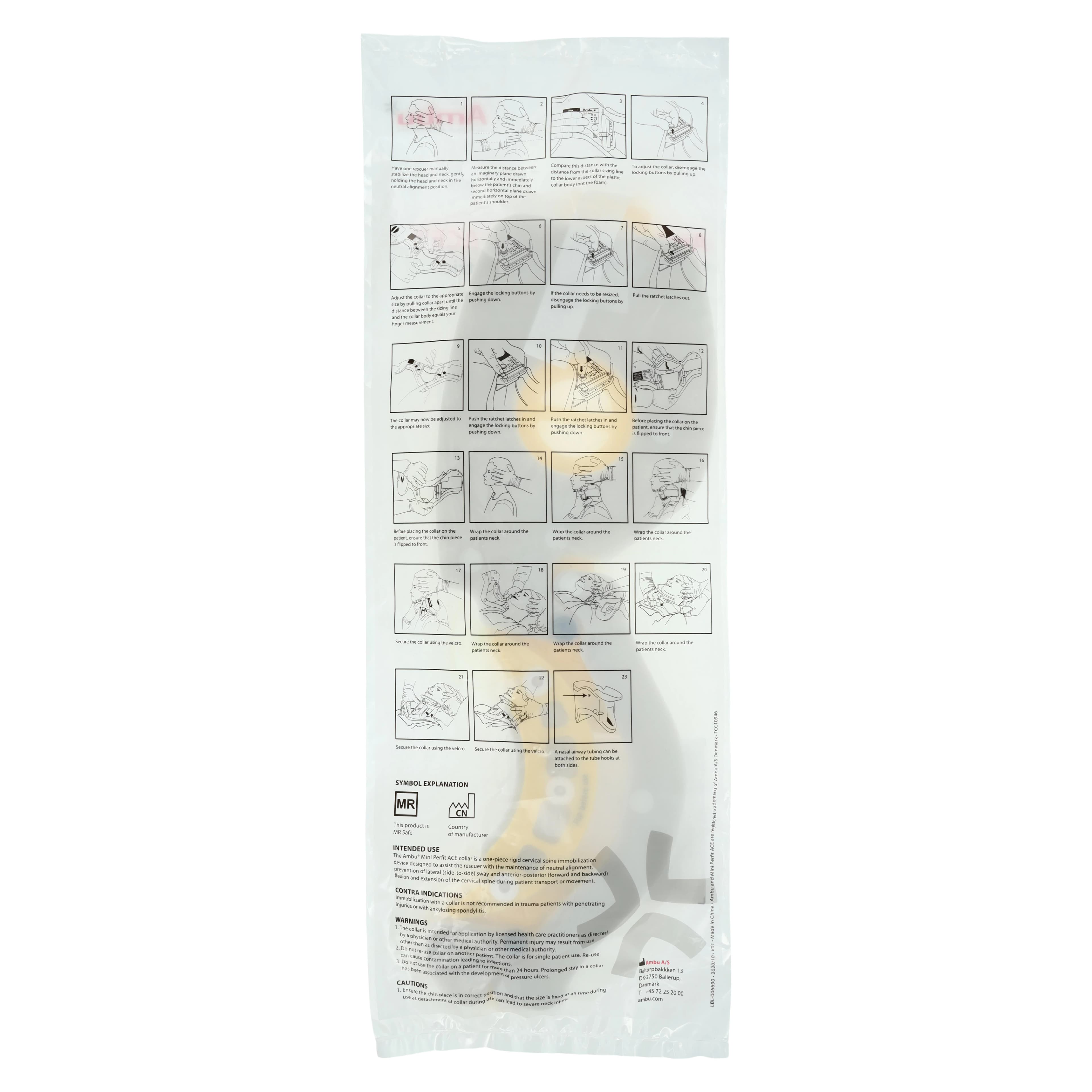 Ambu MiniPerfit ACE Extrication Collar, Pediatric, One Size, Polyethylene thumbnail 5