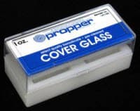 Propper Select Microscope Cover Glass #2, 22x22mm, Square Edge, Non-Fogging, 10oz - Cover Glass #2 Propper - Image 1