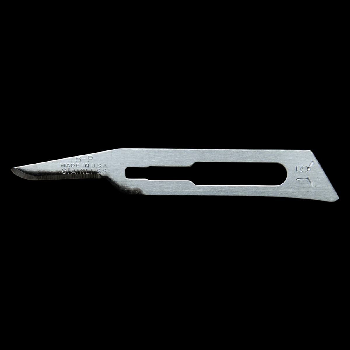 Bard-Parker Stainless Steel Sterile Surgical Blade #15C, Individually Packaged, 50/Box - Surgical Blades – Stainless Steel, Individually Packaged, Special Surgeon’s Blades - Blade #15C, 50/Pkg - Image 1