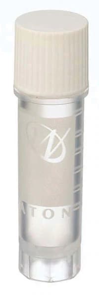 CryoELITE Cryogenic Vial, 2mL, External Thread, Round Bottom, Free-Standing, Sterile, White Cap, 500/Case thumbnail 2