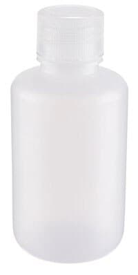 Wheaton Sample Bottle, HDPE, Natural, 125mL, 24-410 Screw Cap, 72/Case - BttlStar NM HDPE Nat 24-410 Cp - Image 1