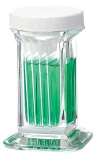 Wheaton Coplin Staining Jar, Soda-Lime Glass, Screw Cap, 60mL, Holds 5-10 Slides, 6/Case - Jar Stain Coplin 5-10 Slides - Image 1