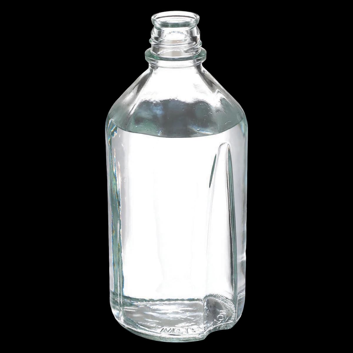 Wheaton Media Bottle, Borosilicate Glass, Clear, 1000mL, No Cap, 12/Pk - Bottle Media 1000mL No Cap - Image 1