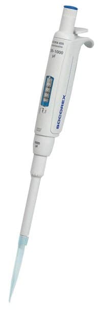 Acura Single Channel Micropipette, Adjustable 100-1000uL, Graduated, Manual, 825 Series, Each - Pipette Single Adj 100-1000uL - Image 1