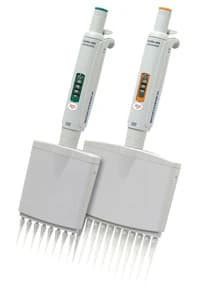 Acura 8-Channel Adjustable Pipette, 0.5-10 µL, Non-Graduated, Gray, Manual, 855/Adjustable, Each - Pipette 8 Chan Adj 0.5-10uL - Image 1