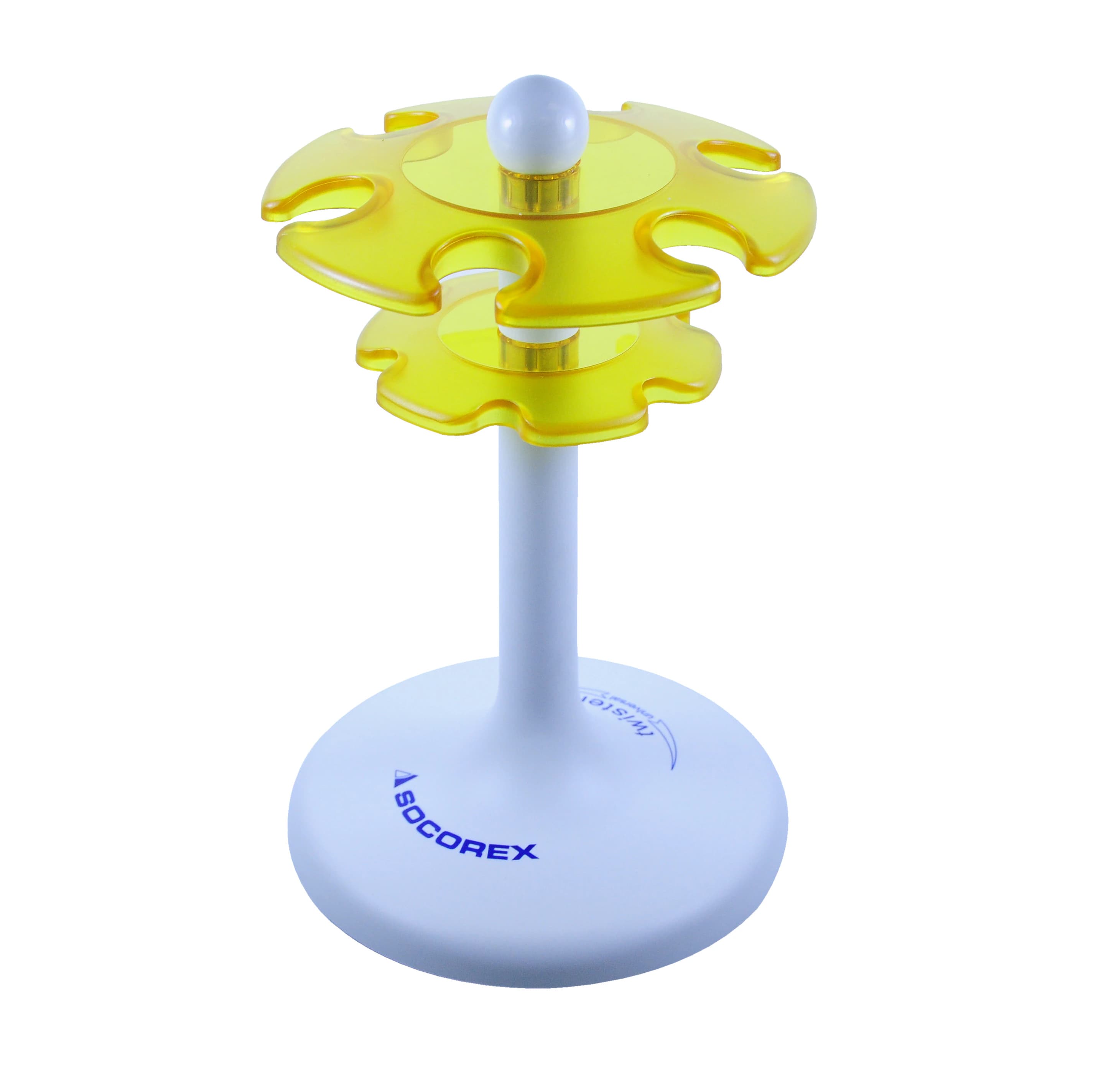 Twister Pipette Stand, 6-Place, Yellow, Model 336 - Pipette Stand Yellow - Image 1