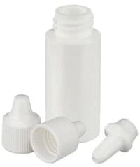 Wheaton Dropping Bottle, LDPE, White, 6mL, with Extended Controlled Dropper Tip/Cap, 144/Case - Dropping Btl LDPE Wht ECDT - Image 1