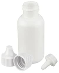 Wheaton Dropping Bottle, LDPE, White, 30 mL, with Extended Controlled Dropper Tip/Cap, 144/Case - Dropping Bottle LDPE Wht ECDT - Image 1