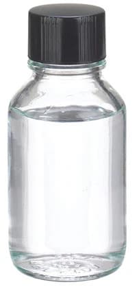 Wheaton Media Bottle, Borosilicate Glass, Rubber-Lined Phenolic Cap, Clear, 125mL, 48/Package - Bottle Media 125mL Rub Lnr - Image 1