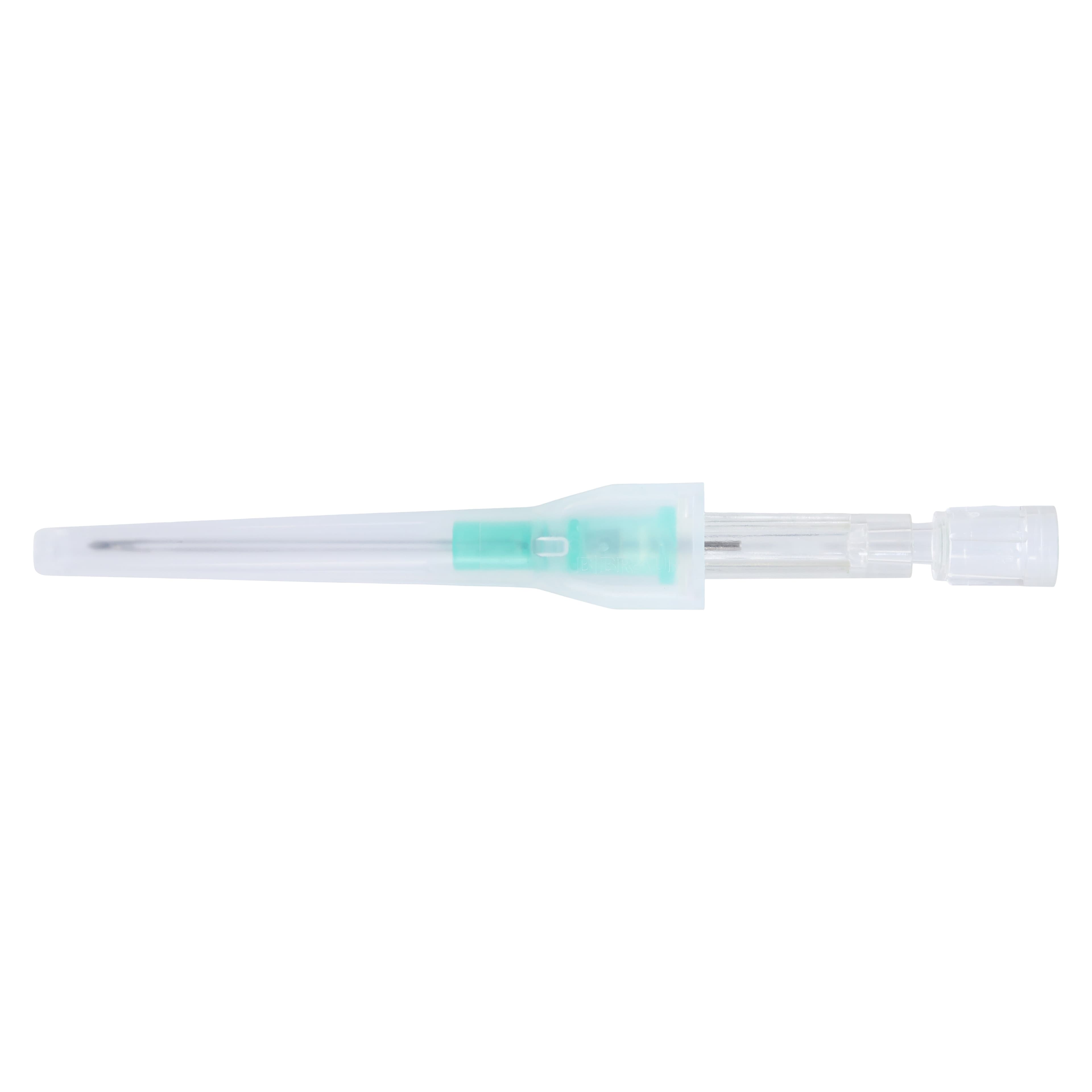 Introcan Safety IV Catheter, 18 Gauge, 1-1/4", Teflon, Non-DEHP/Non-PVC, Sterile, Green, Straight, 50/Box thumbnail 3