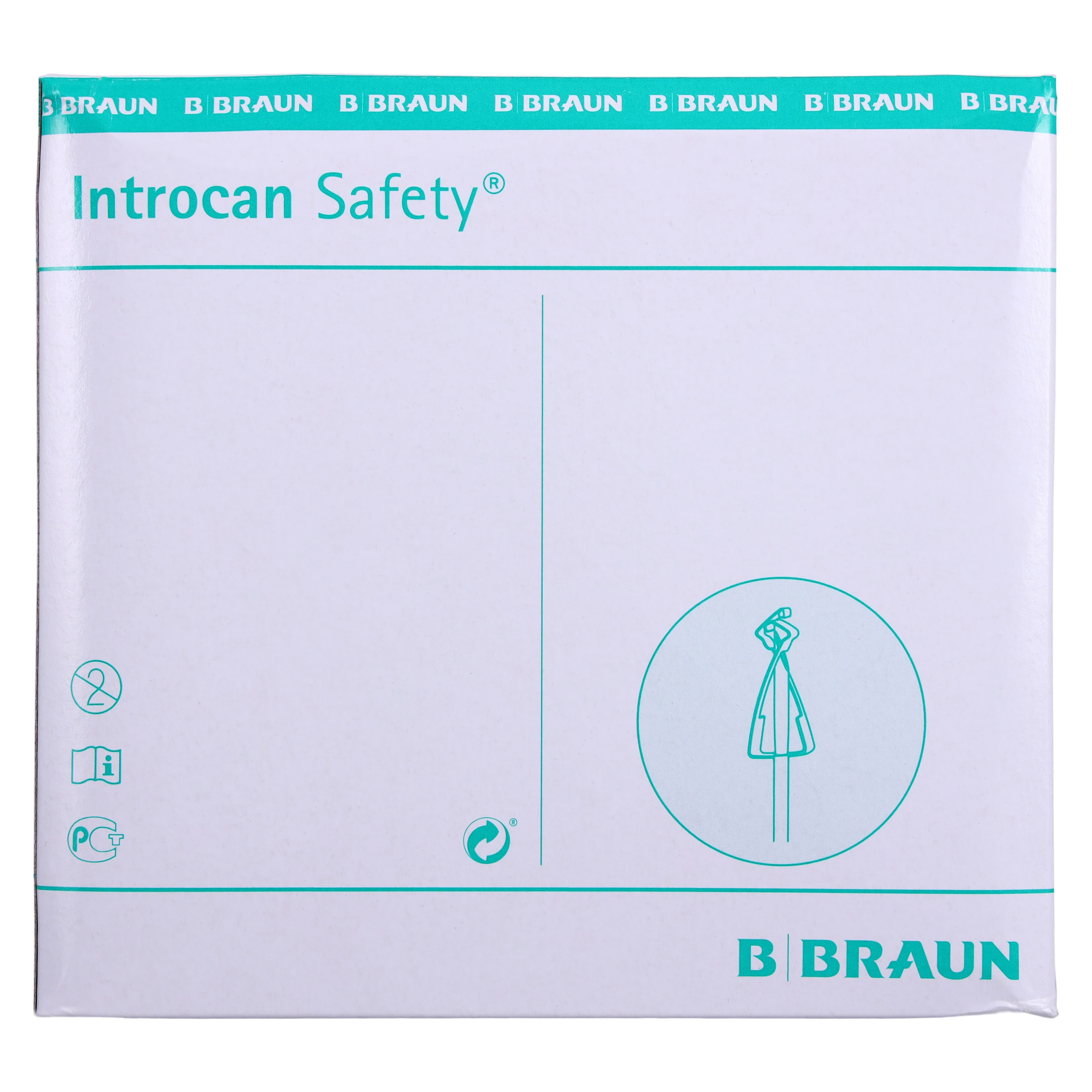 Introcan Safety IV Catheter, 18 Gauge, 1-1/4", Teflon, Non-DEHP/Non-PVC, Sterile, Green, Straight, 50/Box thumbnail 9