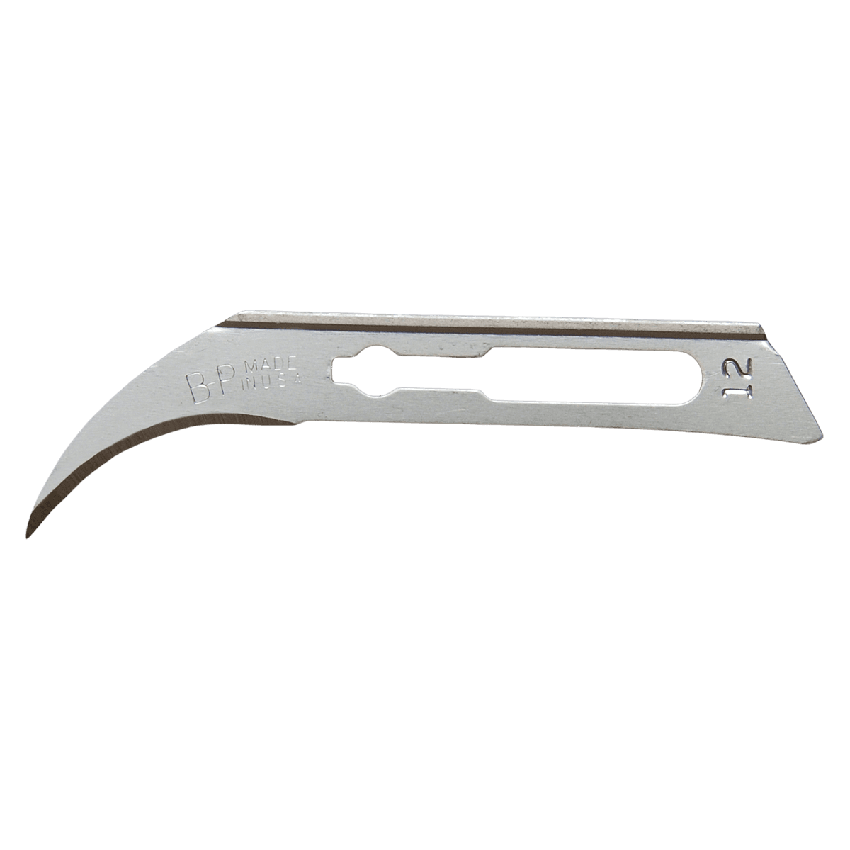 Bard-Parker Safety-Lok Surgical Blades #12 Rib-Back, Carbon Steel, Sterile, Disposable, Size 12, 150/Case - Safety-Lok Blades #12 Rib-Back - Image 1
