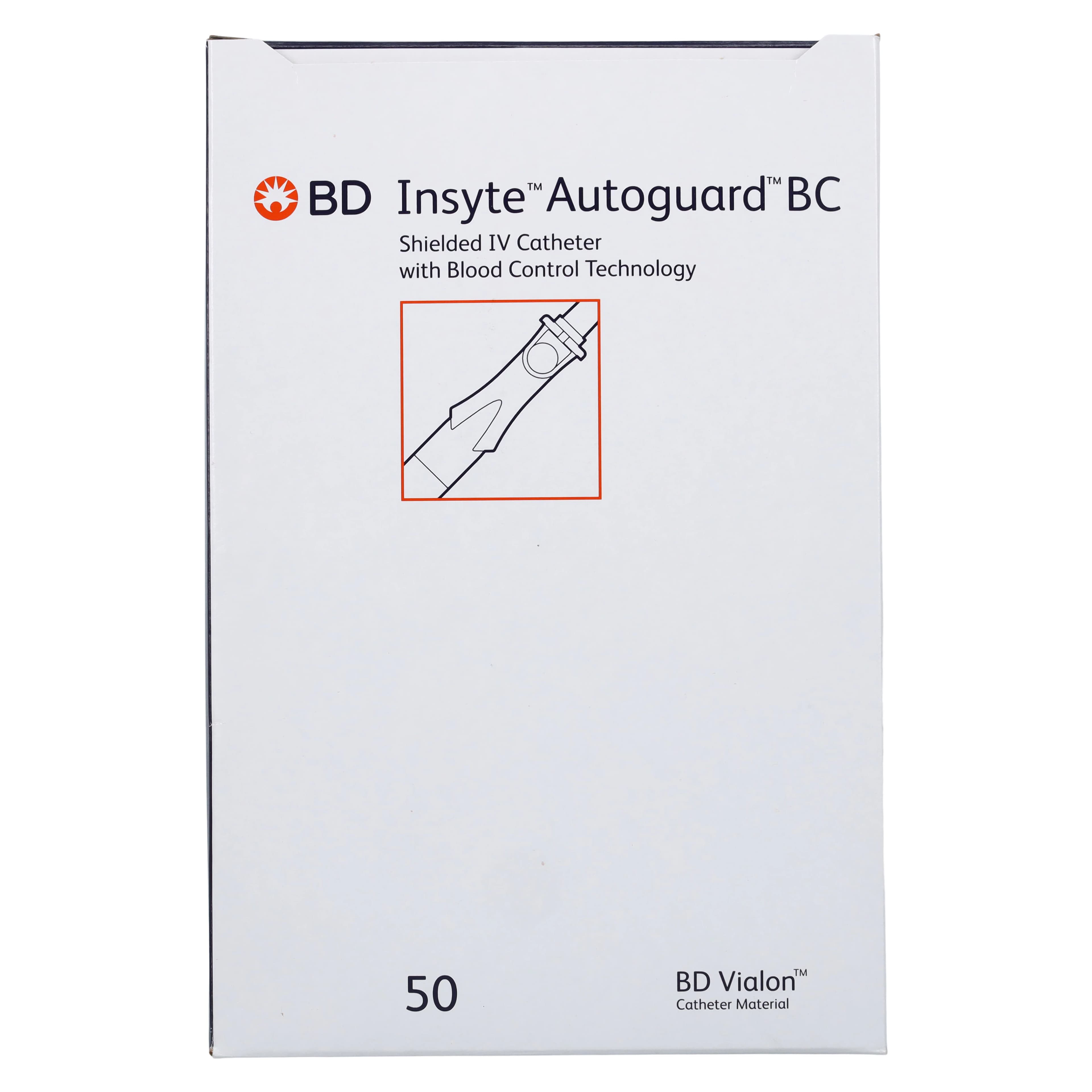 BD Insyte Autoguard BC IV Catheter, 16 Gauge, 1.77" Notched Needle, Vialon Biomaterial, Sterile, Latex-Free, Gray, 50/Box thumbnail 4
