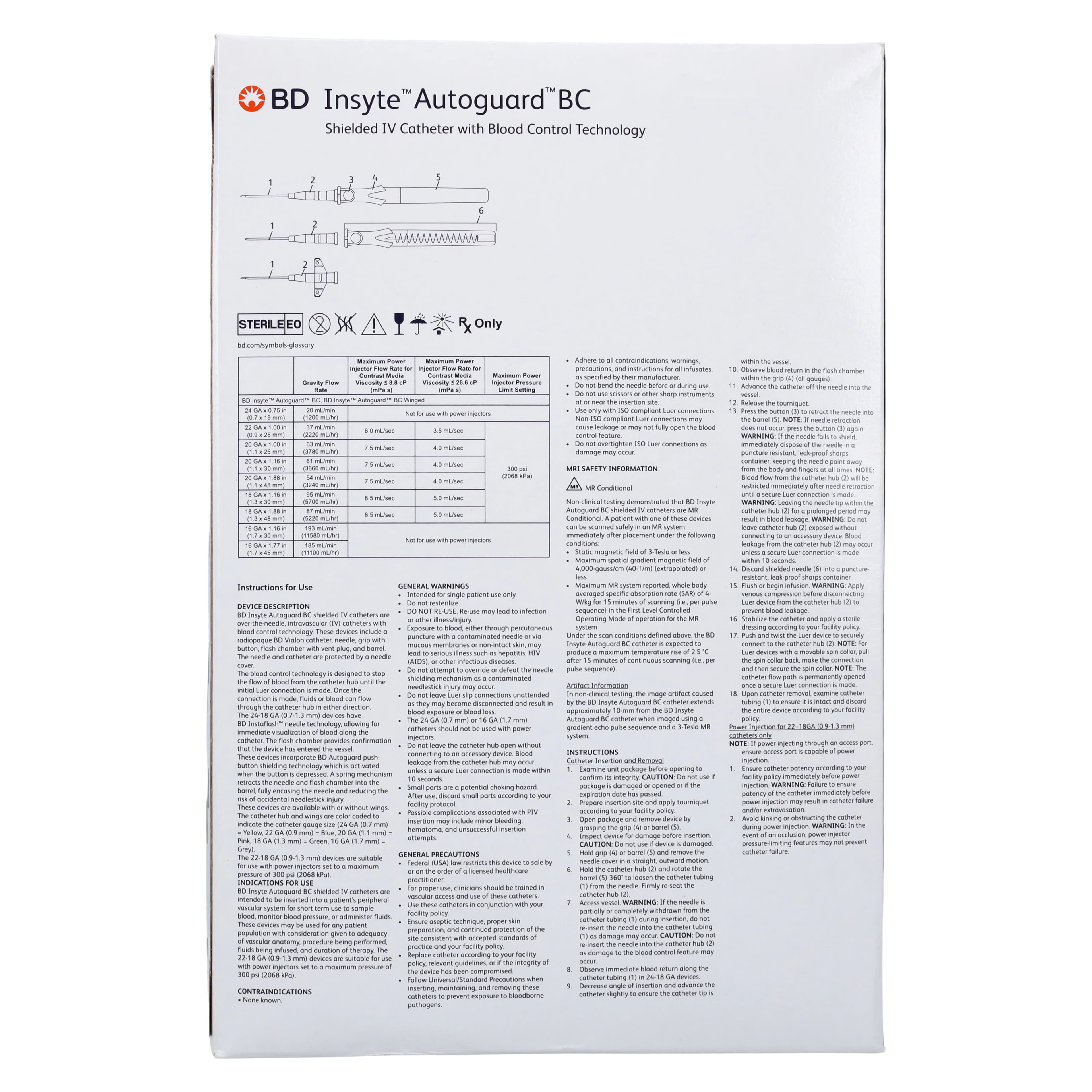 BD Insyte Autoguard BC IV Catheter, 16 Gauge, 1.77" Notched Needle, Vialon Biomaterial, Sterile, Latex-Free, Gray, 50/Box thumbnail 5