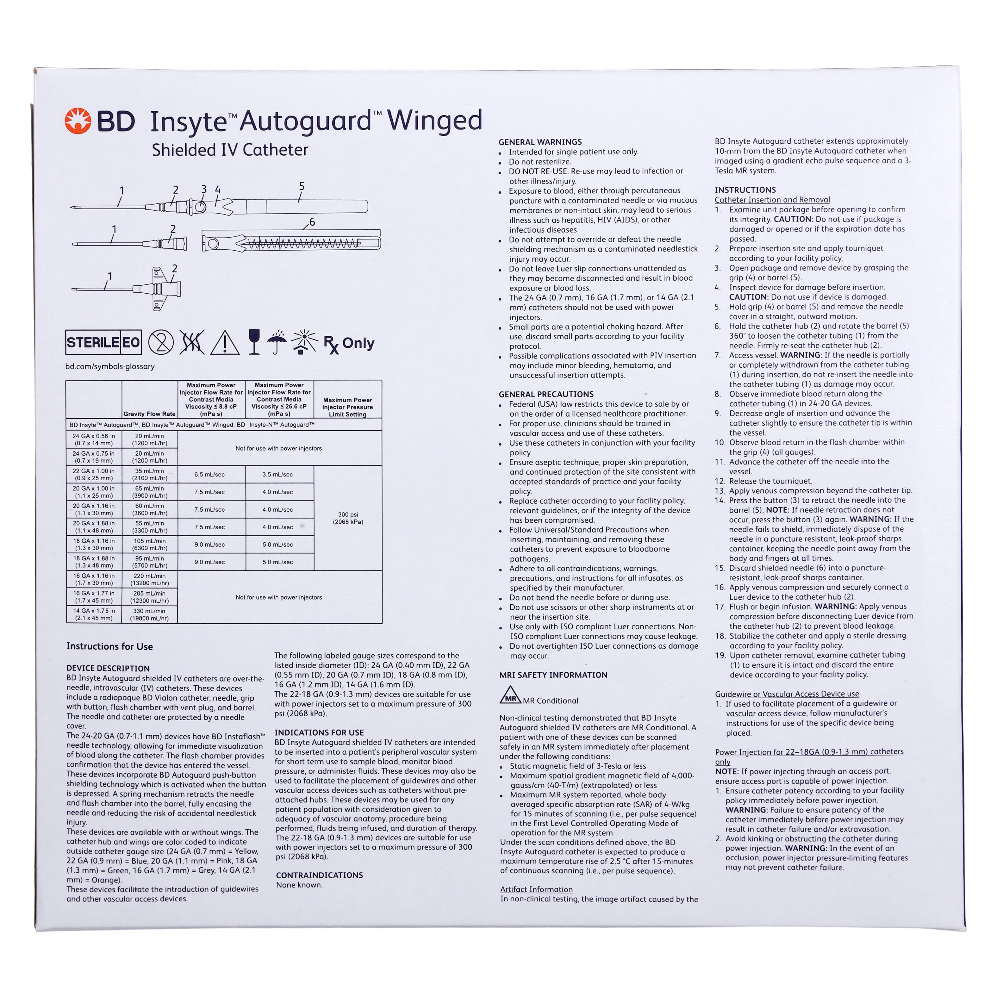 BD Insyte Autoguard BC Winged IV Catheter, 20 Gauge x 1", Vialon Biomaterial, Sterile, Shielded with Wings, Pink, 50/Box thumbnail 5