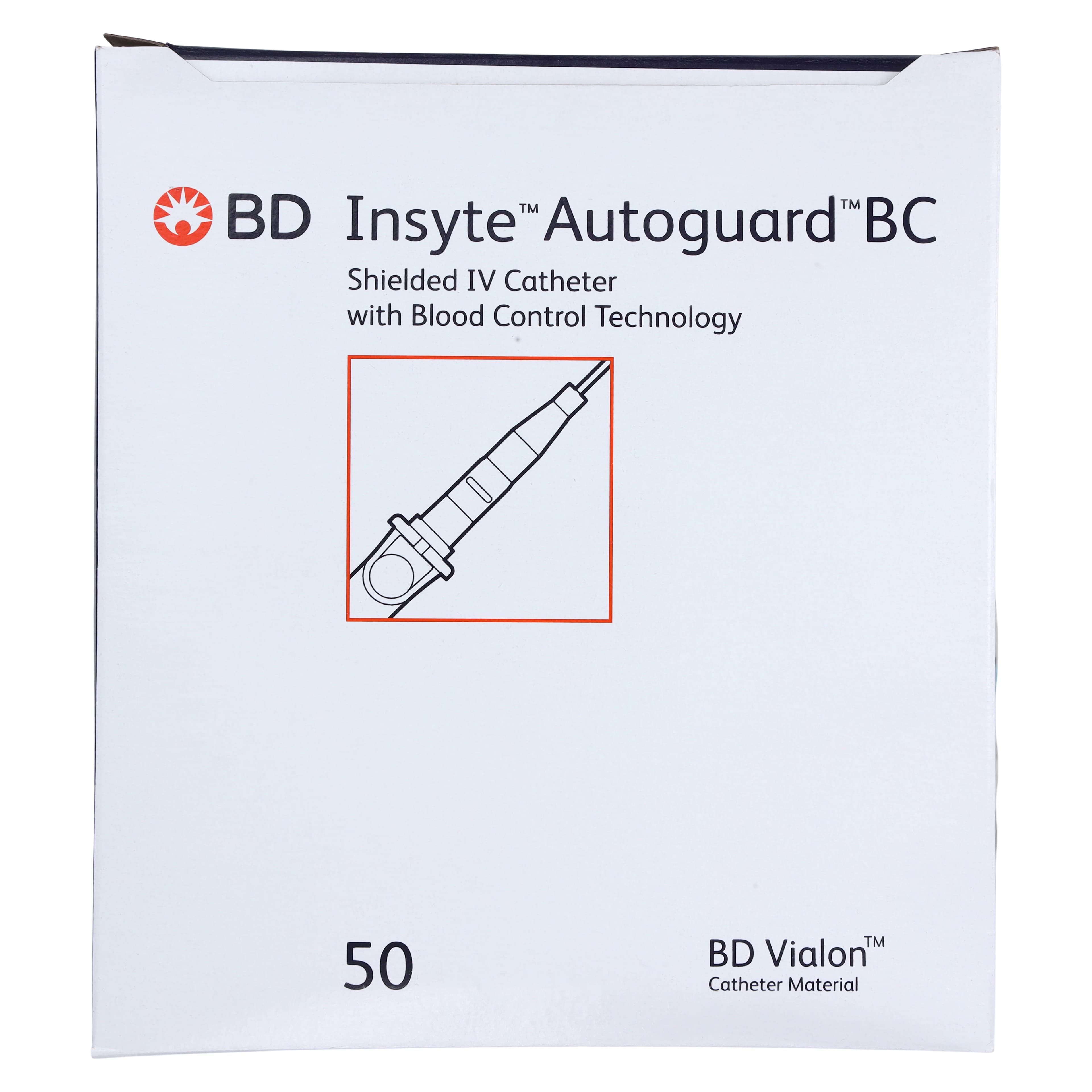 Insyte Autoguard BC Winged IV Catheter, 18 Gauge, 1.16", Vialon, Sterile, Shielded, 50/Box thumbnail 4