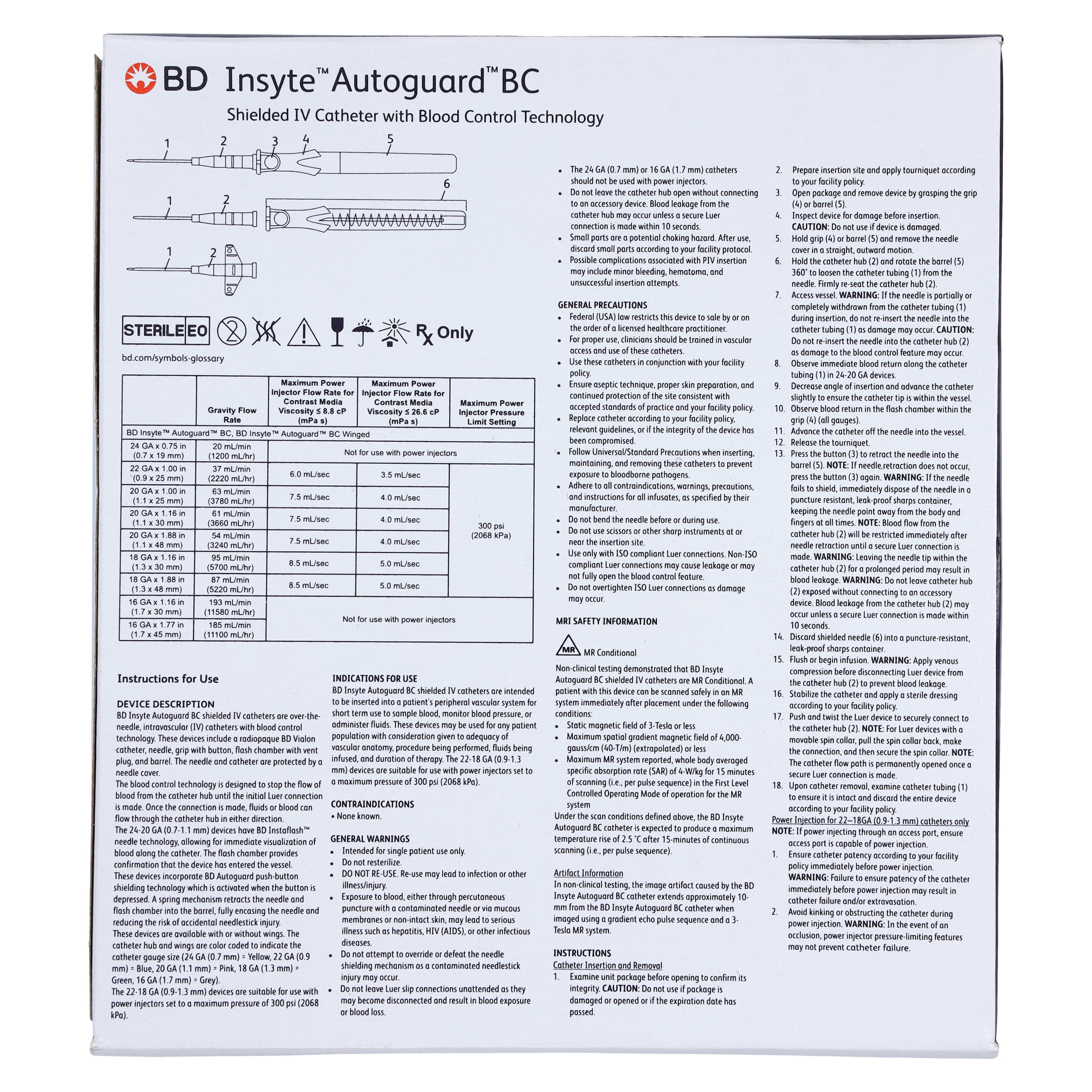 Insyte Autoguard BC Winged IV Catheter, 18 Gauge, 1.16", Vialon, Sterile, Shielded, 50/Box thumbnail 5