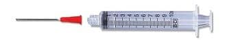 Becton-Dickinson Syringe LL Blunt 10mL, 18G x 1-1/2", Red, Sterile, Latex-Free, 100/Box - Syringe LL Blunt 10mL - Image 1