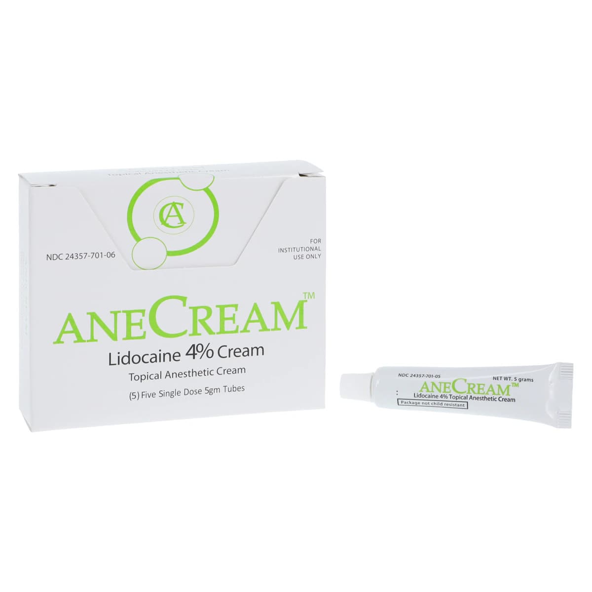 Anecream Lidocaine Cream 4%, 5g x 5/Package - Anecream Lidocaine Cream - Image 1
