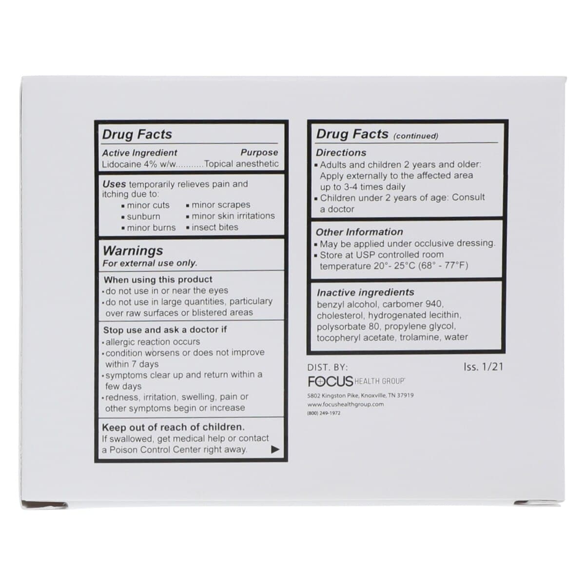 Anecream Lidocaine Cream 4%, 5g x 5/Package thumbnail 5