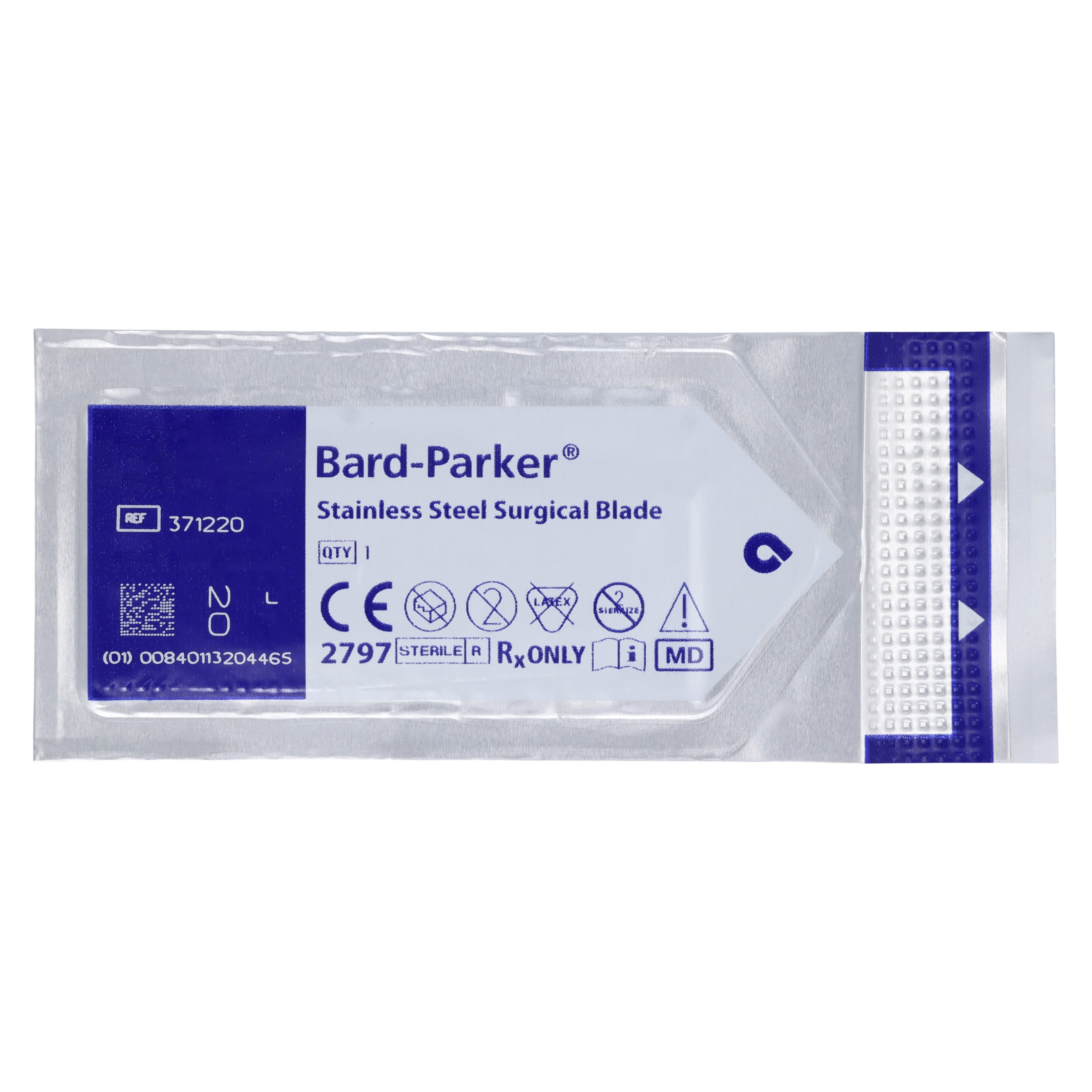 Bard-Parker Stainless Steel Sterile Surgical Blade #20, Individually Packaged, 1/Pkg thumbnail 3