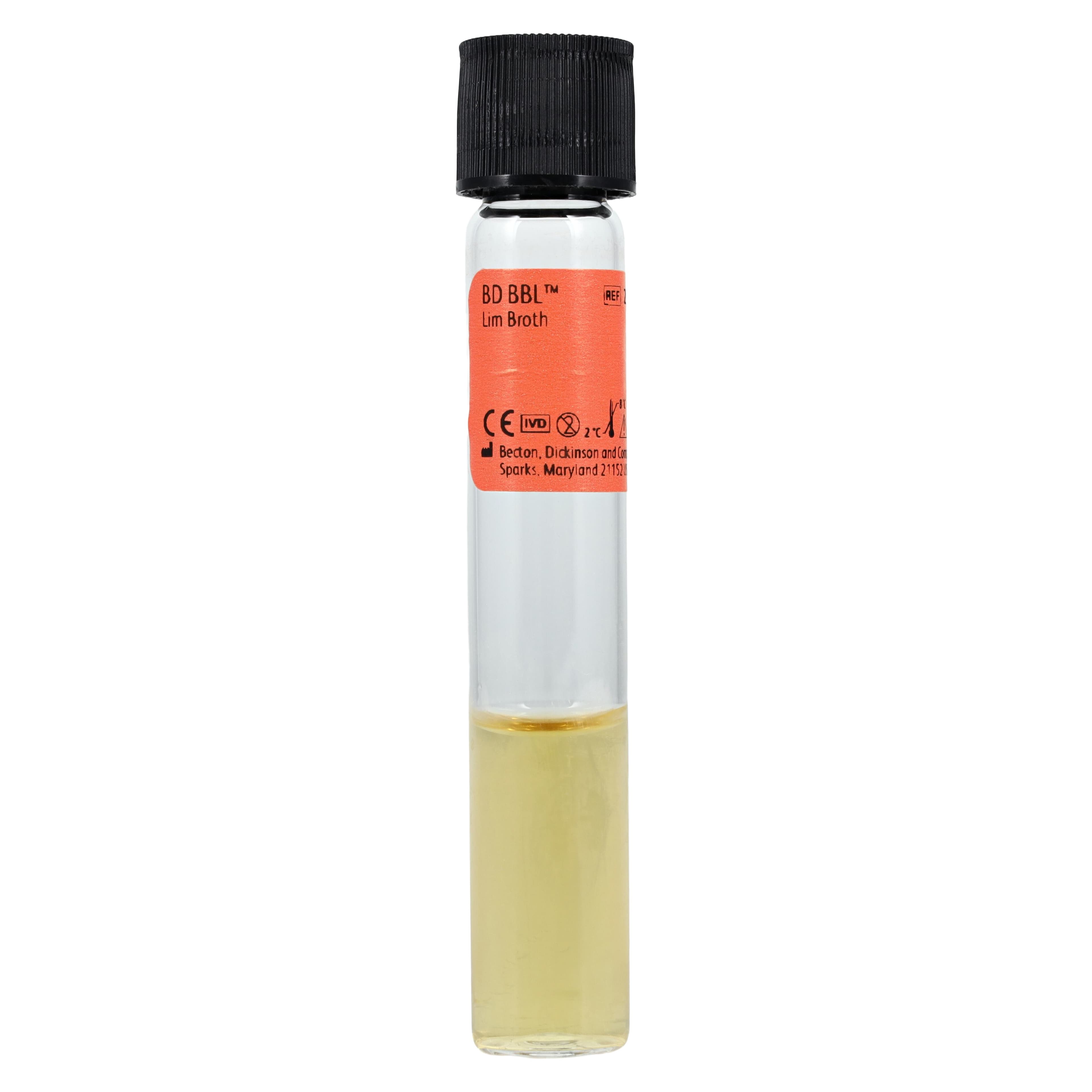 BBL Custom Prepared Media LIM Broth (Todd Hewitt with CNA), 5 mL Tube, Size K, 100/Package thumbnail 3