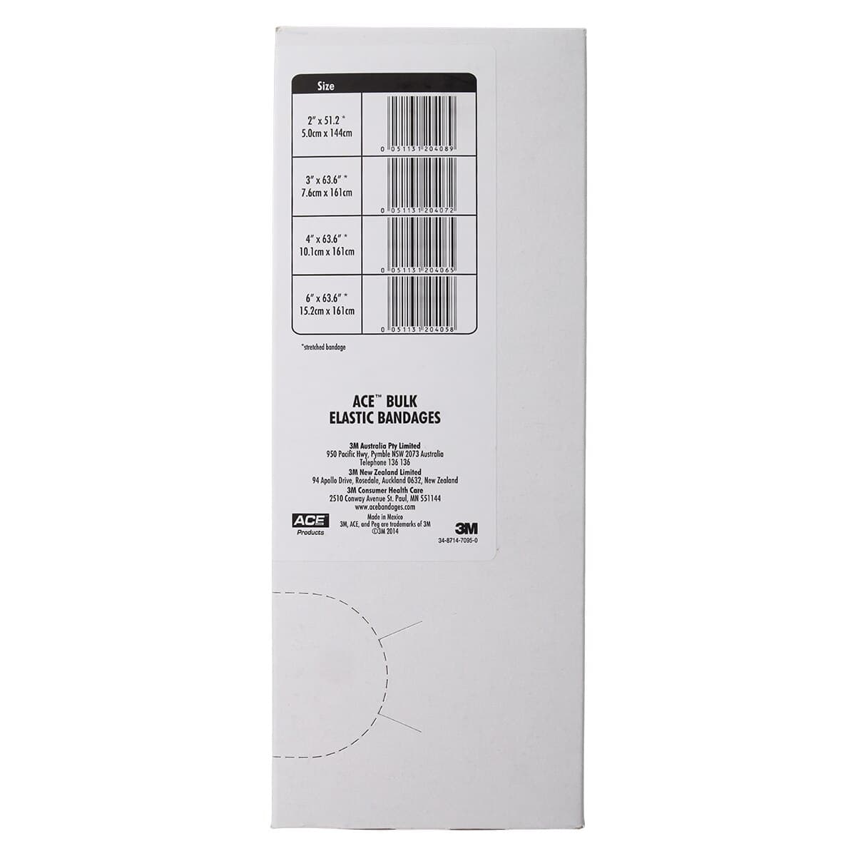 ACE Stretch Bandage Elastic, 3" x 5 yd, Beige, Non-Sterile, 10/Box thumbnail 5