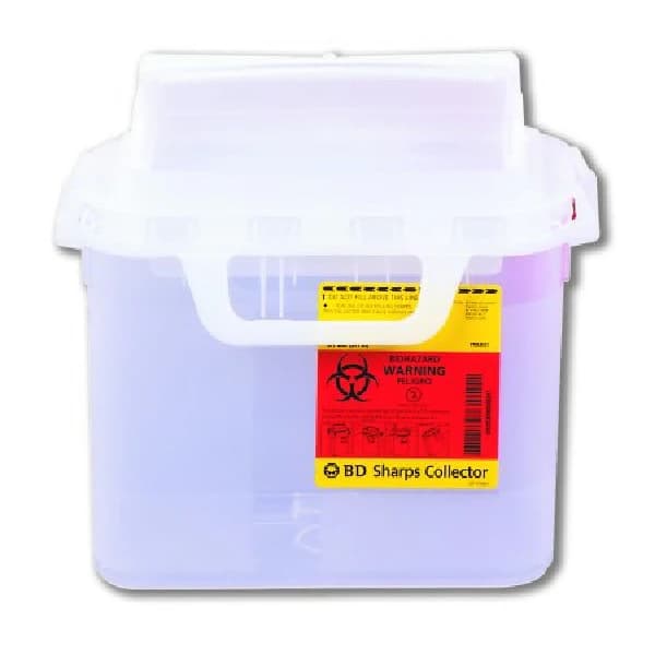 BD Guardian Sharps Collector, 5.4 Qt, Side Entry, Pearl, 20/Cs, 305444 - Bd Sharps Collector, 5.4 Qt, 20/Cs, 305444 - Image 1