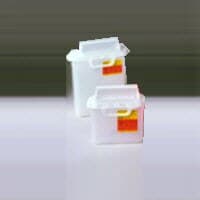 Becton-Dickinson Sharps Container, 2 Gallon, Red, Horizontal Counterbalanced Door Lid, Plastic, Non-Sterile thumbnail 2