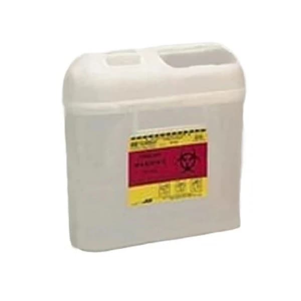 BD Patient Room Sharps Collector, 5.4 Qt, Pearl, Side Entry, 12/Case, 305425 - Patient Room Sharps Collectors, 5.4 Qt, Pearl, 1 Ea/Ca, 305425 - Image 1