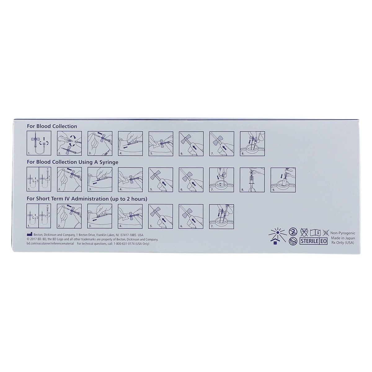 Becton-Dickinson VACUTAINER SAFETYLOK Blood Collection Set, 23G x 3/4" Winged, Safety-Lok, Latex-Free, 50/Box thumbnail 5
