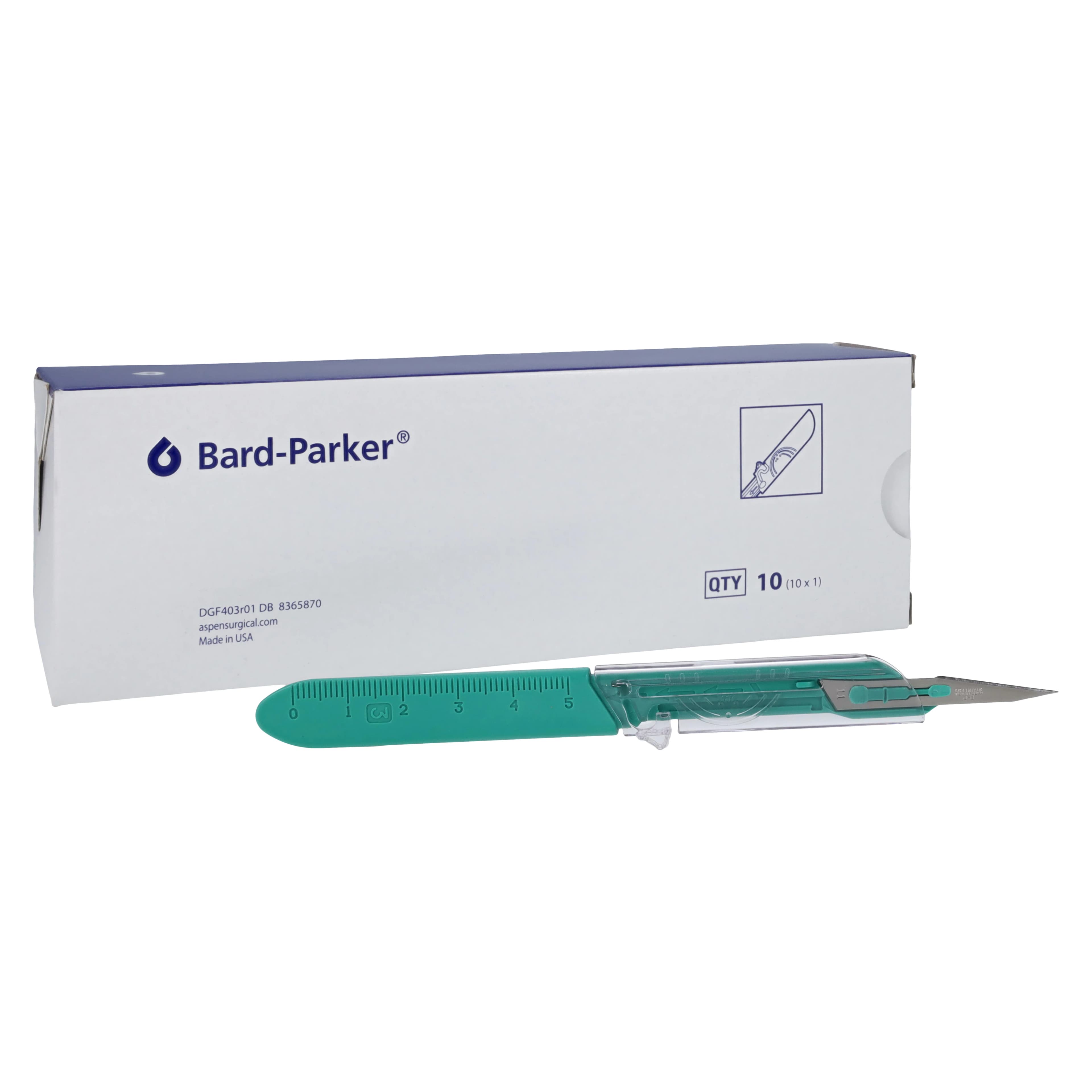 Bard-Parker Disposable Safety Surgical Scalpel #11, Stainless Steel Blade, Sterile thumbnail 2